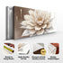 Single Beige Flower Abstract Wall Art