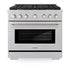 ZLINE 36"Gas Range, Convection Gas Oven , DuraSnow® Brass Burners, SGRS-BR-36