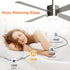 52" Bucholz Industrial Ceiling Fan with Dimmable LED Light