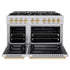 ZLINE 48" Select Dual Fuel Range Gas Cooktop Electric Convection Oven Stainless Steel Gold HDRZ-48-G