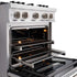 ZLINE 30" Dual Fuel Range, Gas Cooktop, Electric Convection Oven Stainless Steel, CDR-BR-30