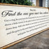 Find The One You Can't Live Without Family Sign II