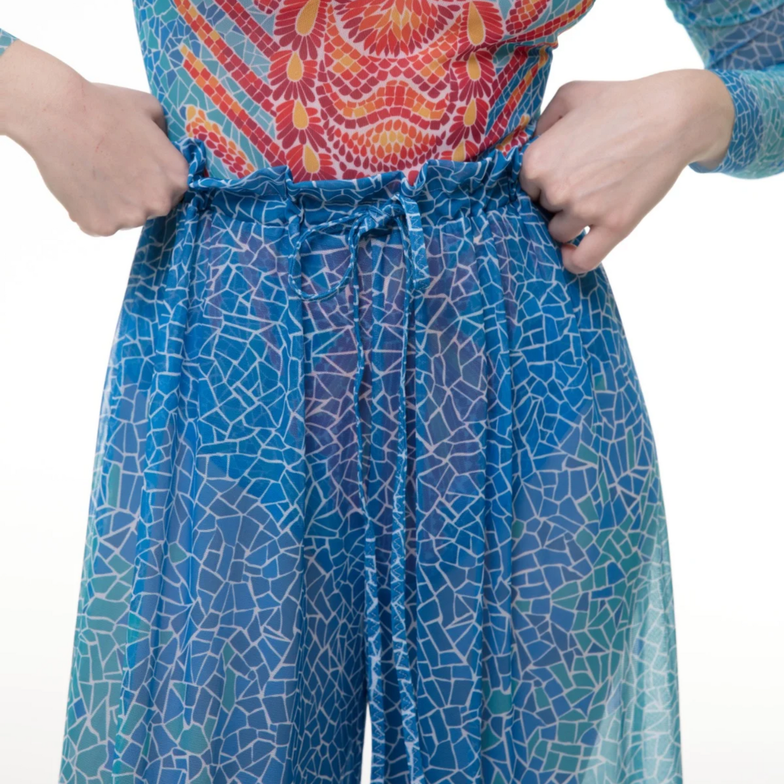 Wave Mosaic Beach Pants One Size, Fits All