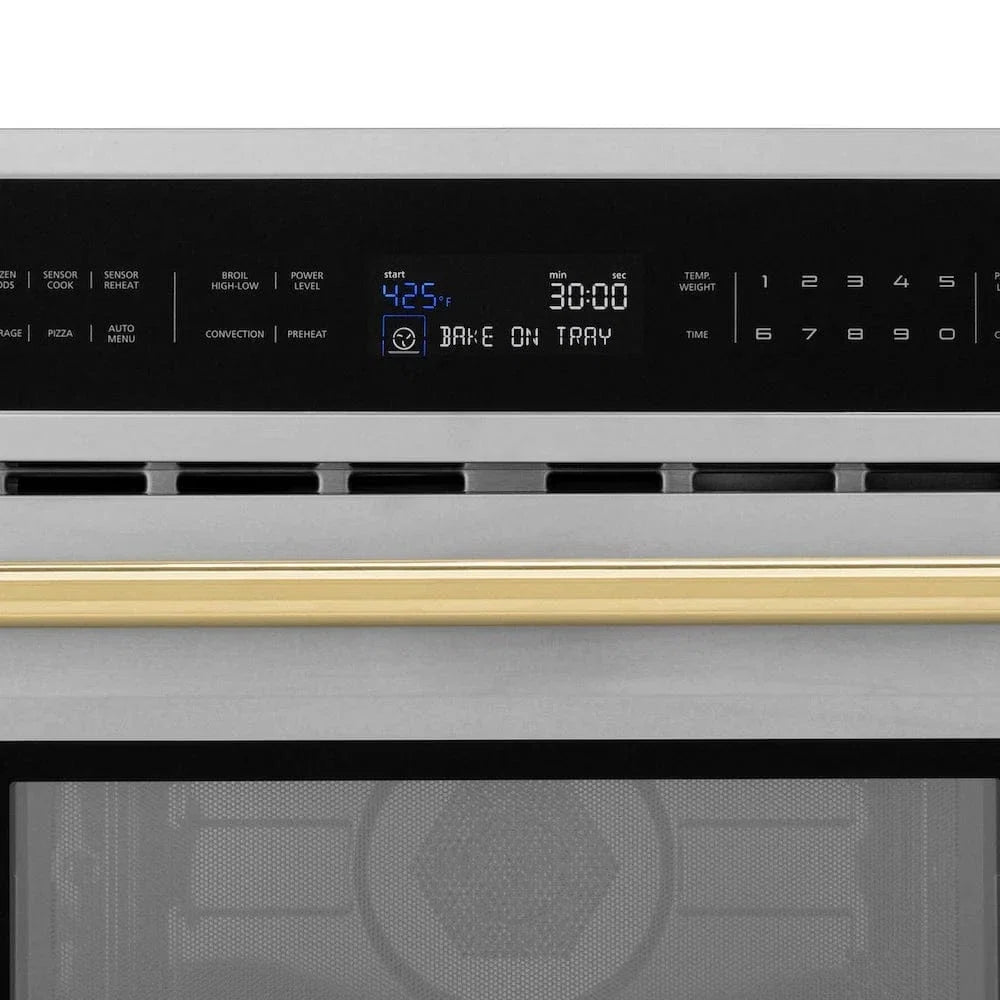 ZLINE 30” Convection Microwave, Stainless Steel, Gold MWOZ-30-G