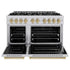 ZLINE 48" Classic Gas Range, Convection Gas Oven Stainless Steel, Champagne Bronze CGRZ-48-CB