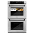 ZLINE 30"Professional True Convection Double Wall Oven, Air Fry, Self Clean, DuraSnow® Matte Black WADSZ-30-MB