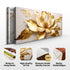 Golden Dandelion Minimalist Abstract Wall Art VIII