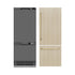 ZLINE 30" Panel Ready Built-In Bottom Freezer Refrigerator,Water Dispenser, Ice Maker,Graphite Gray, Champagne Bronze GRBIVZ-30-CB