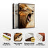 Lion Double Exposure Wall Art