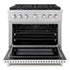 ZLINE 36 In. Gas Range, Stainless Steel, White Matte, SGR-WM-36