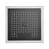 12-Inch Matte Black Flush Mount Shower Faucet Set with Digital Display: 4-Way Thermostatic Control, 64-Color LED Lights, Bluetooth Music, Body Sprayers and Regular Head