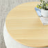 Round Storage Ottoman, 2 In 1 Function, End Table And Ottoman