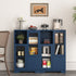 Modern Cabinet With Glass Doors And Drawer