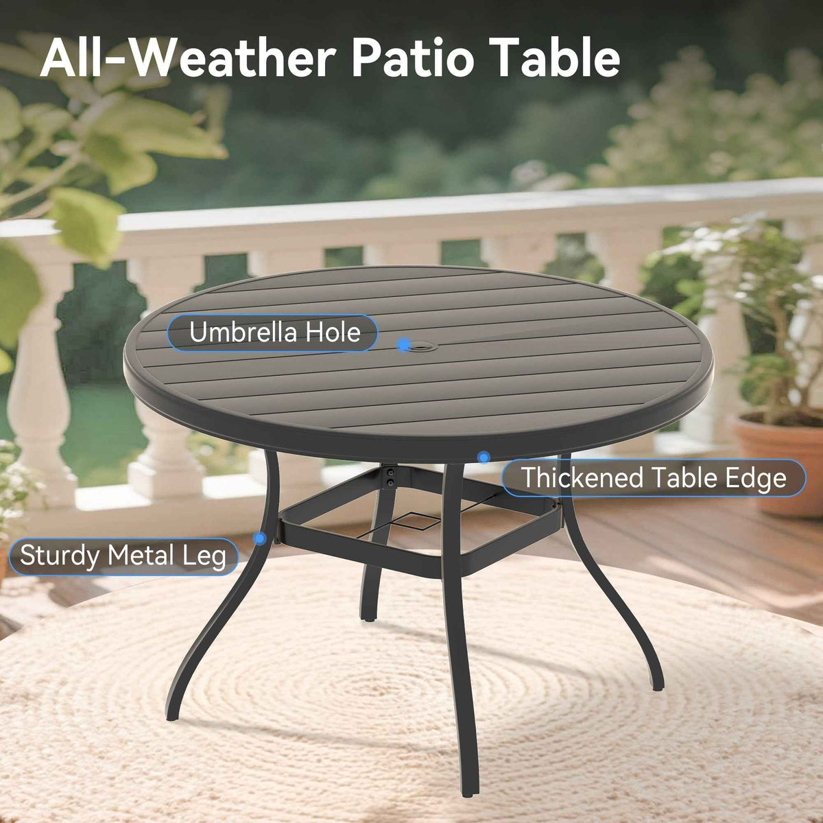 7 Pieces Outdoor Patio Dining Set