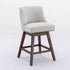 Counter Height Swivel Barstools, 26'' H Seat Height Upholstered Bar Stools (Set of 2), Fabric