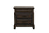 2 Drawer Nightstand Elegant Design - Mahogany