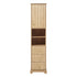 Tall Bathroom Cabinet With 1 Door, 3 Drawers, Open Storage - Wood