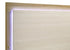 Hyland Wood Queen LED Panel Bed Natural and White
