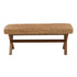 Bench With Water Hyacinth Seat - Brown