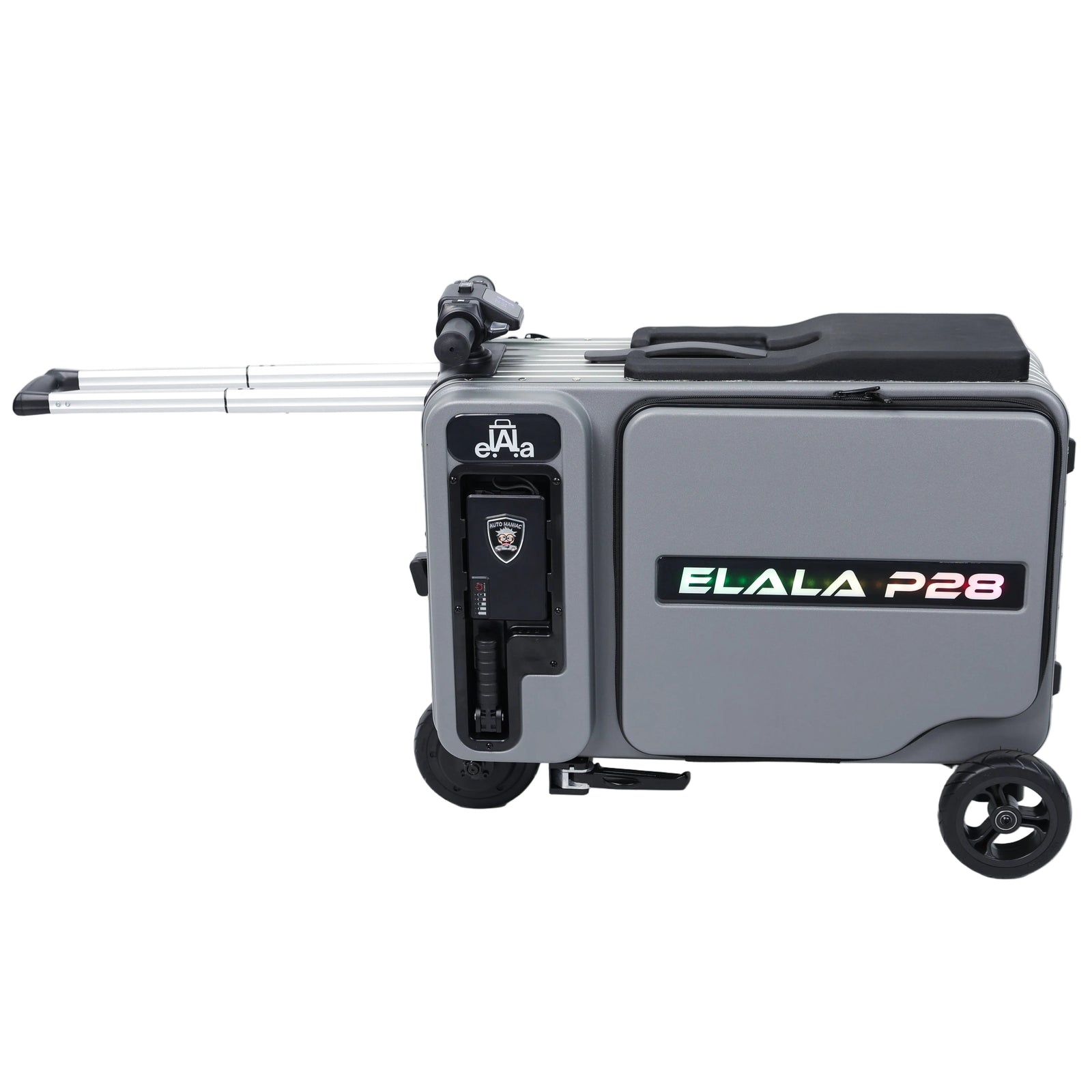 Elala P28 - Silver Motorized Suitcase