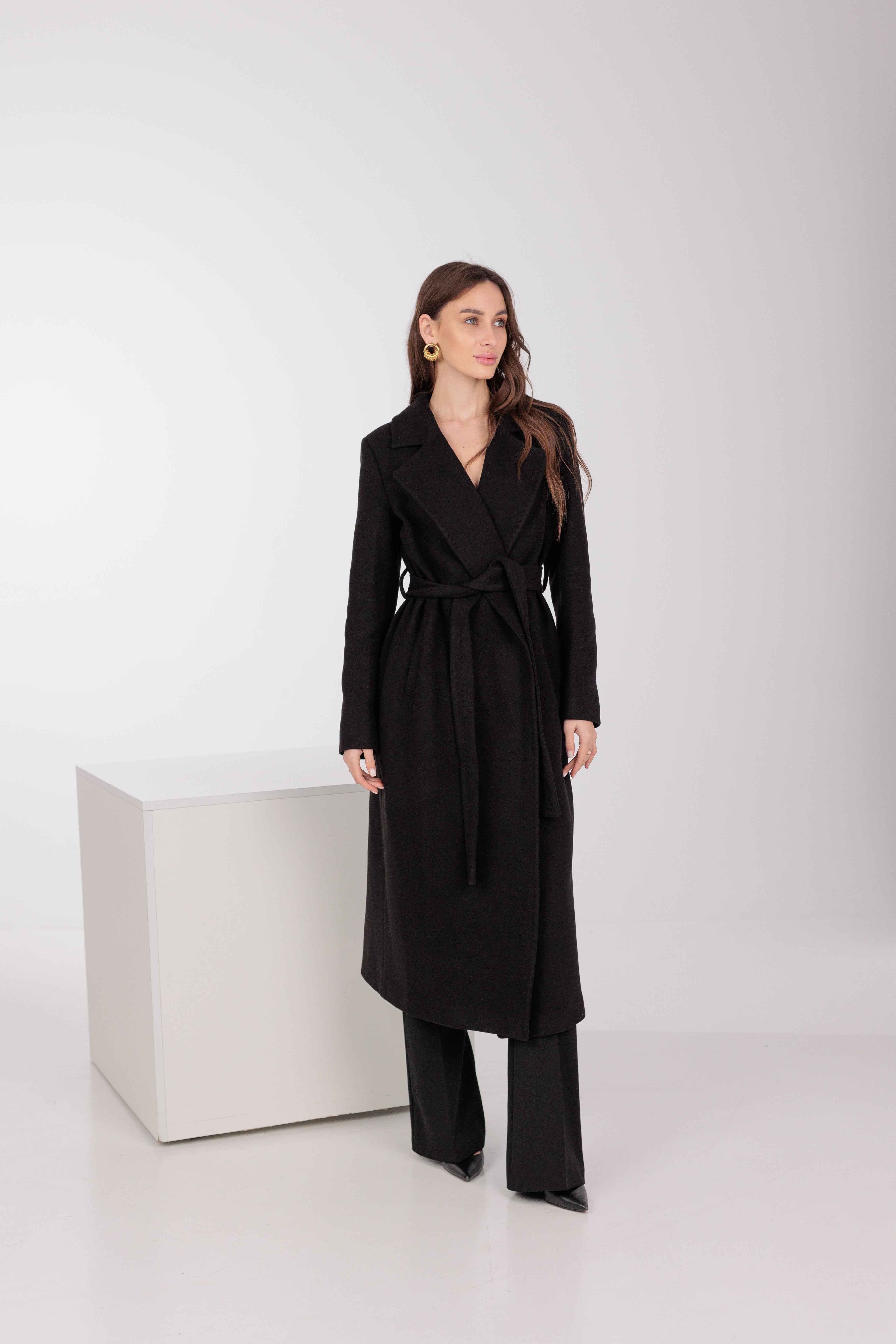 Pre-Order. Re-Stock Ships February 2026. Astoria Classic Wraparound Wool Blend Overcoat