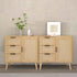 Dresser With Drawers And Adjustable Shelf - Antique Natural / Rattan