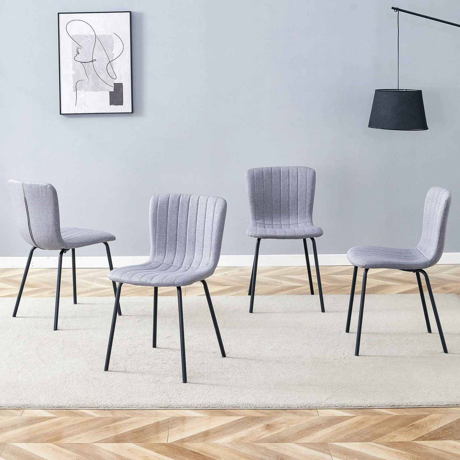Luxury Minimalist Dining Chairs (Set of 4)