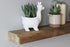 Urban Legacy Reclaimed Barnwood Planks | Floating Shelves for Wall w/Flush Mount Shelf Bracket Set Included | Set of 2 (Natural, 40"x 4.5"x 2")