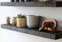 Urban Legacy Reclaimed Barnwood Planks | Floating Shelves for Wall w/Flush Mount Shelf Bracket Set Included | Set of 2 (Coffee Bean, 24"x7"x 2")