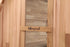Blisspod, Prague, Canadian Red Cedar Outdoor Steam Barell Sauna, 2-4 / 4-6 persons with Full Glass Back & 2 front Porch seats