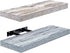 Sorbus Floating Shelves - 2 Pack 16 Inch Rustic & Blue Wall Shelves for Bedroom, Kitchen, Living Room, Bathroom Shelves, Home Decor, Office - Floating Shelf for Trophy, Books, Frames, Toilet Paper