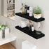Fun Memories Black Floating Shelves 36 Inch Long, 8 Inch Deep Floating Shelf for Wall, 36" W x 8" D Wall Shelves Set of 2, Black Deep Floating Shelves for Bedroom, Living Room, Kitchen