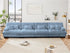 Modular Sectional Sofa, Comfy Cloud Couch 4 Seater Couch, Sectional Couches for Living Room, Modern Chenille Oversized Couches for Bedroom, Sleeper Deep Seat Sofa with Throw Pillows, Blue