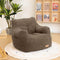 Bean Bag Chair with Filler, Bean Bag Sofa with Tufted Soft Stuffed Filling, Fluffy and Lazy Sofa, Comfy Cozy BeanBag Chairs with Memory Foam for Dorm, Apartment, Living Room (Brown)