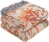 Boho Throw Blanket for Bed-Soft Cotton Rustic Quilt 80"×90",Floral Printed Farmhouse Decor Muslin Bed Blankets for Sofa Couch Chair, Seasons