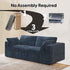 78.74" LoveSeat Cloud Sofa,Modular Sectional Couch,Modern Deep Seat Upholstered Couches with Plush Corduroy Fabric for Living Room Furniture,Bedroom and Apartment,No Assembly Required,Blue
