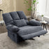 Oversized Power Recliner Chair 350lb with Hidable Cup Holders, Extra Wide Large Big Electric Recliner Chair with Lumbar Support Pillow Nursery Chair Living Room (Power, GREY-ET6008)