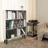 LEYAOYAO Bookshelf Cube Storage Organizer,3 Tier Bookcase with Legs,Modern Wood Open Shelf,Dirty Grey Bookshelves,Free Standing Display Short Book Shelves for Narrow Space,Bedroom,Living Room,Office