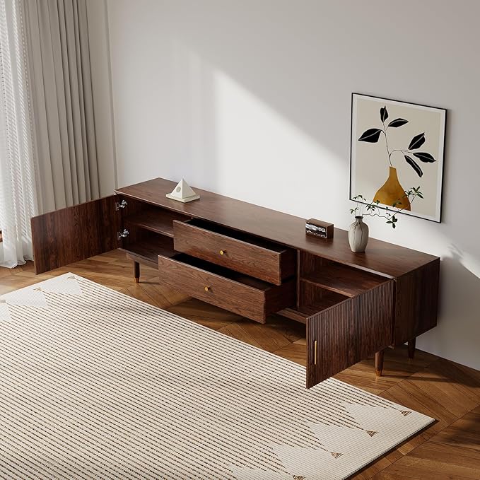 Mid Century Modern TV Stand for 75 inch TV, 78.7