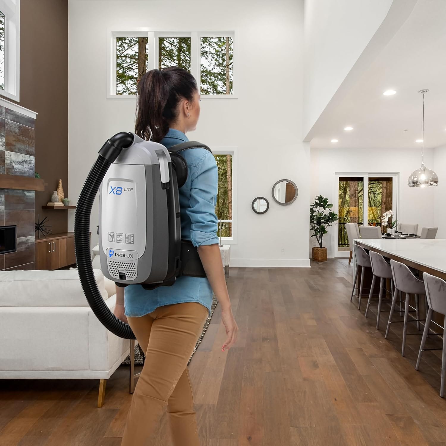 Prolux X8 Lite Backpack Vacuum w/ Premium Tool Kit for Light Commercial Use