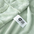 Cozy Bliss Checkered White Faux Rabbit Fur Throw Blanket, Soft Fuzzy Fluffy Minky Cream Furry Blankets for Couch, Bed (Sage Green, King(108" x 90")