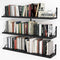 Heimlove 36 Inch Black Floating Bookshelves Set of 3,Heavy Duty Wall Mounted Bookshelves,Bookshelf for Living Room,Bedroom,Kitchen,Laundry Room Storage & Decor