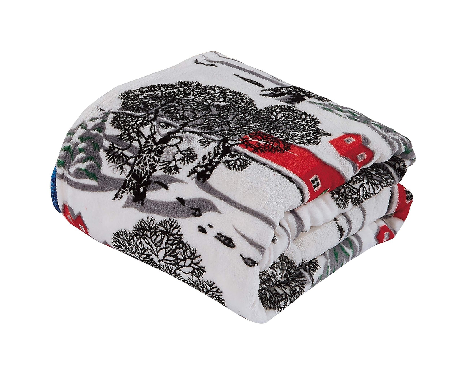 Decor & More Festive Holiday Microplush Throw Blanket (50