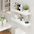 Fun Memories White Floating Shelves 36 Inch Long, 8 Inch Deep Floating Shelf for Wall, 36" W x 8" D Floating Shelves Set of 2, White Deep Wall Shelves for Bedroom, Living Room, Kitchen