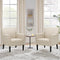 COLAMY Accent Chair Set of 2 for Living Room, Modern Upholstered Fabric Accent Armchair with Back, Soft Single Sofa Chair with Arms for Bedroom/Office/Reception Room, Oatmeal