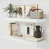 White Floating Shelves 36 Inch Long, 12 Inch Deep Floating Shelves for Wall, 36 x 12 Shelves for Wall Storage & Display, 2" Thick Floating Shelf for Bathroom, Living Room, Bedroom, Set of 2