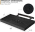 Fun Memories 16 Inch Floating Shelves - Deep Rustic Black Wooden Wall Shelves - Extra Deeper & Thicker Wall Mounted Storage Shelf for Bedroom, Kitchen, Farmhouse - 2 Pack, Rustic Black
