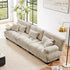 Modular Sectional Sofa Cloud Couch 3-Seater Deep Seat Sofa Couch, Oversized Couch Bed Sectional Couch with Round Bolster Armrests 5 Pillows, Modern Sofa Chair Comfy Couch