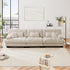 Modular Sectional Sofa Cloud Couch 3-Seater Deep Seat Sofa Couch, Oversized Couch Bed Sectional Couch with Round Bolster Armrests 5 Pillows, Modern Sofa Chair Comfy Couch