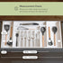 Premium Silverware, Flatware and Utensil Organizer for Kitchen Drawers, Food-Safe Contract Grade, Expandable from 18 to 33 In, White Bamboo